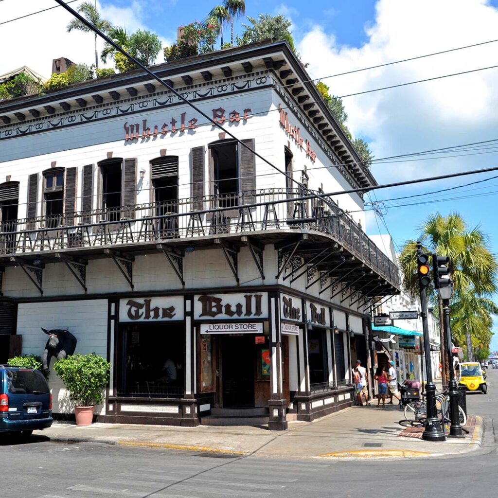 the bull and whistle bar on duval street in key west
