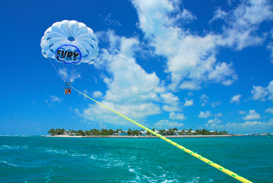 Image of people parasailing at Fury Ultimate Adventure